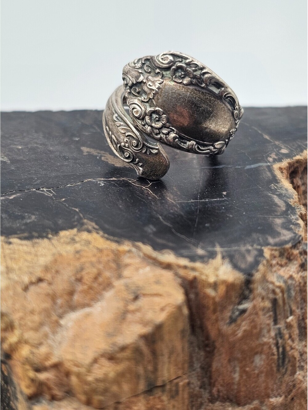 Alvin Prince Eugene 925 Sterling Silver Spoon Ring Size 7